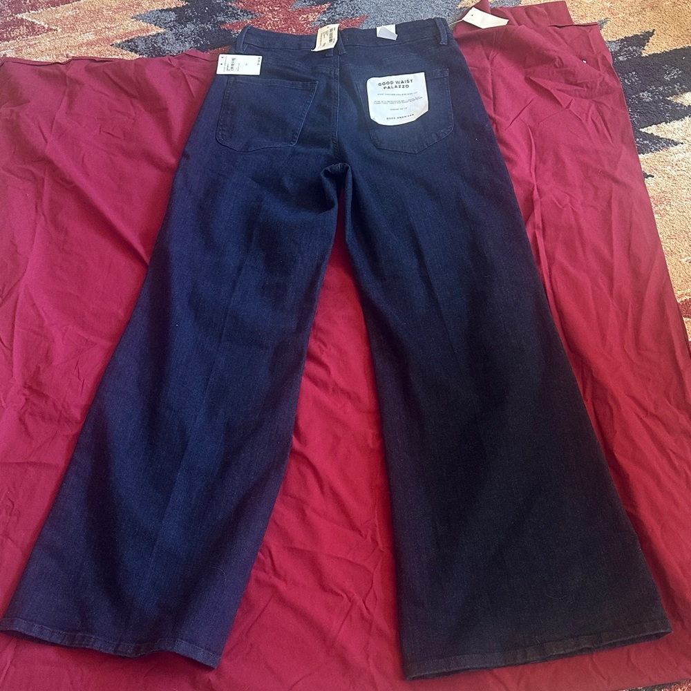 Good American Indigo Wide Leg Jeans - Picture 2 of 6